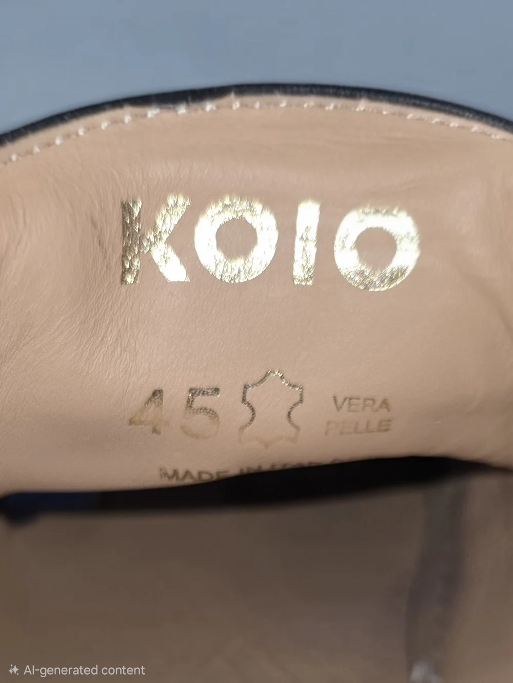 Koio CAPRI Leather Snesker- Oynx
